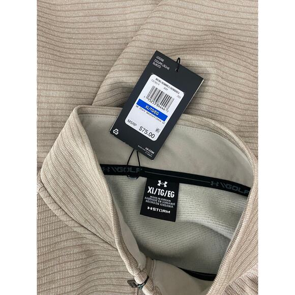 NEW Under Armour Golf Storm 1/4 zip stripe performance pullover sweater, XL - Picture 4 of 4